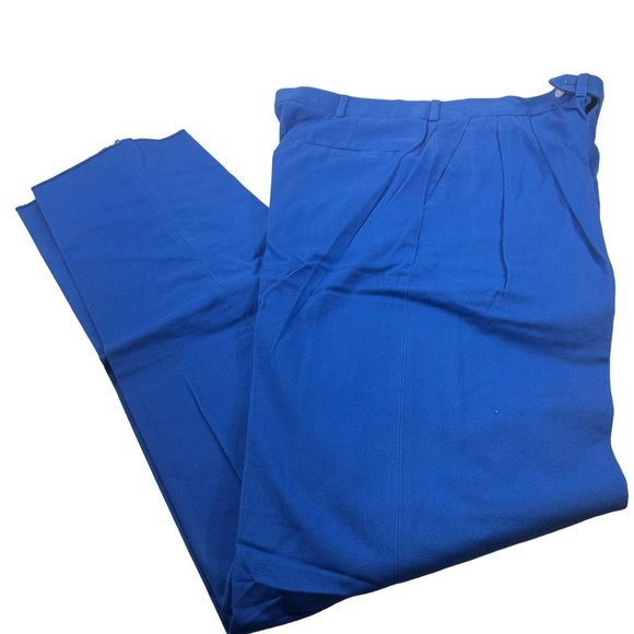 Aureus Men's Sz 36 Pant Pleated Raw Hem Needs To Be Tailored Blue New With Tags - Picture 2 of 16
